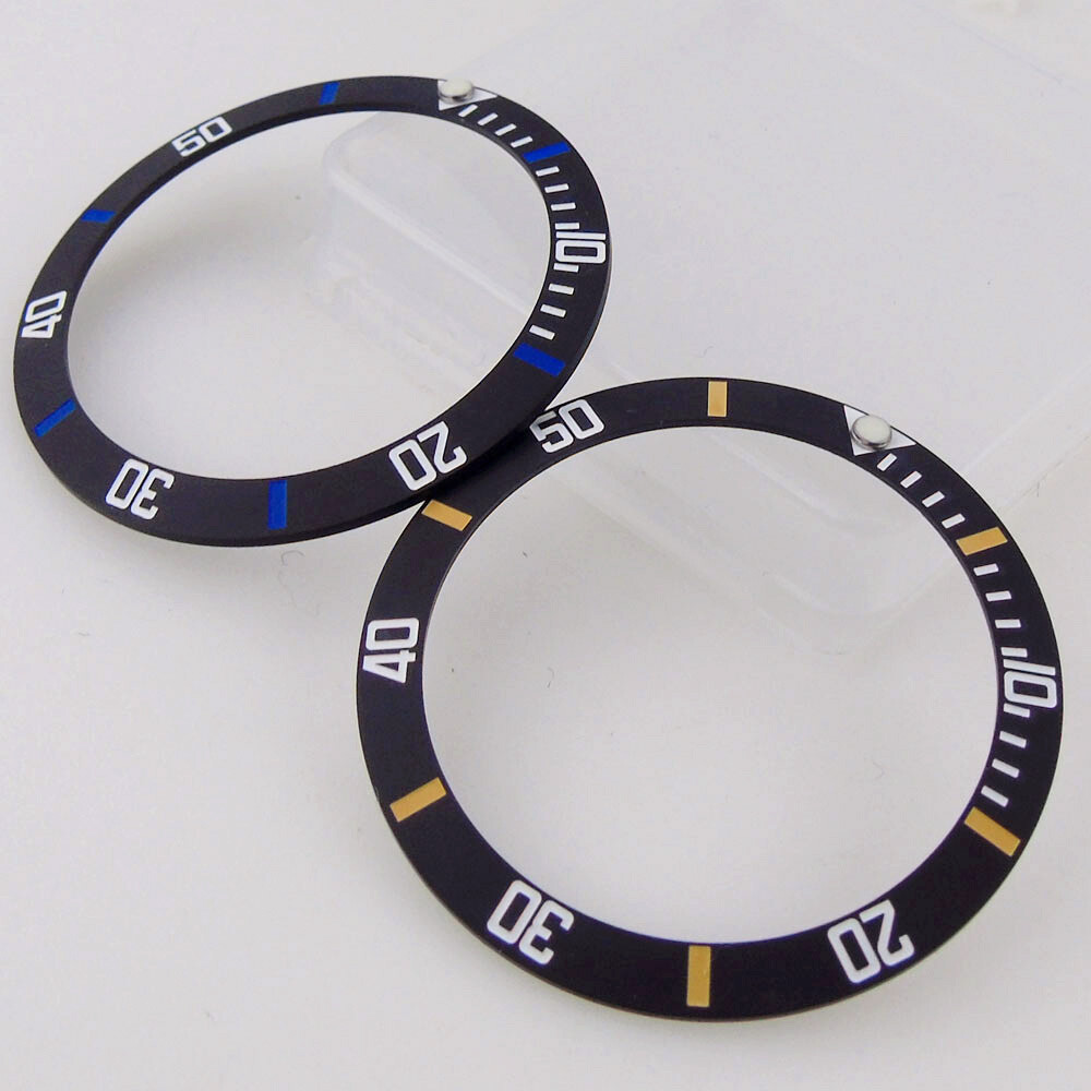 38mm*30.6mm Slope Black Ceramic Watch Bezel Fit 40mm GMT Watch Case Watch Parts