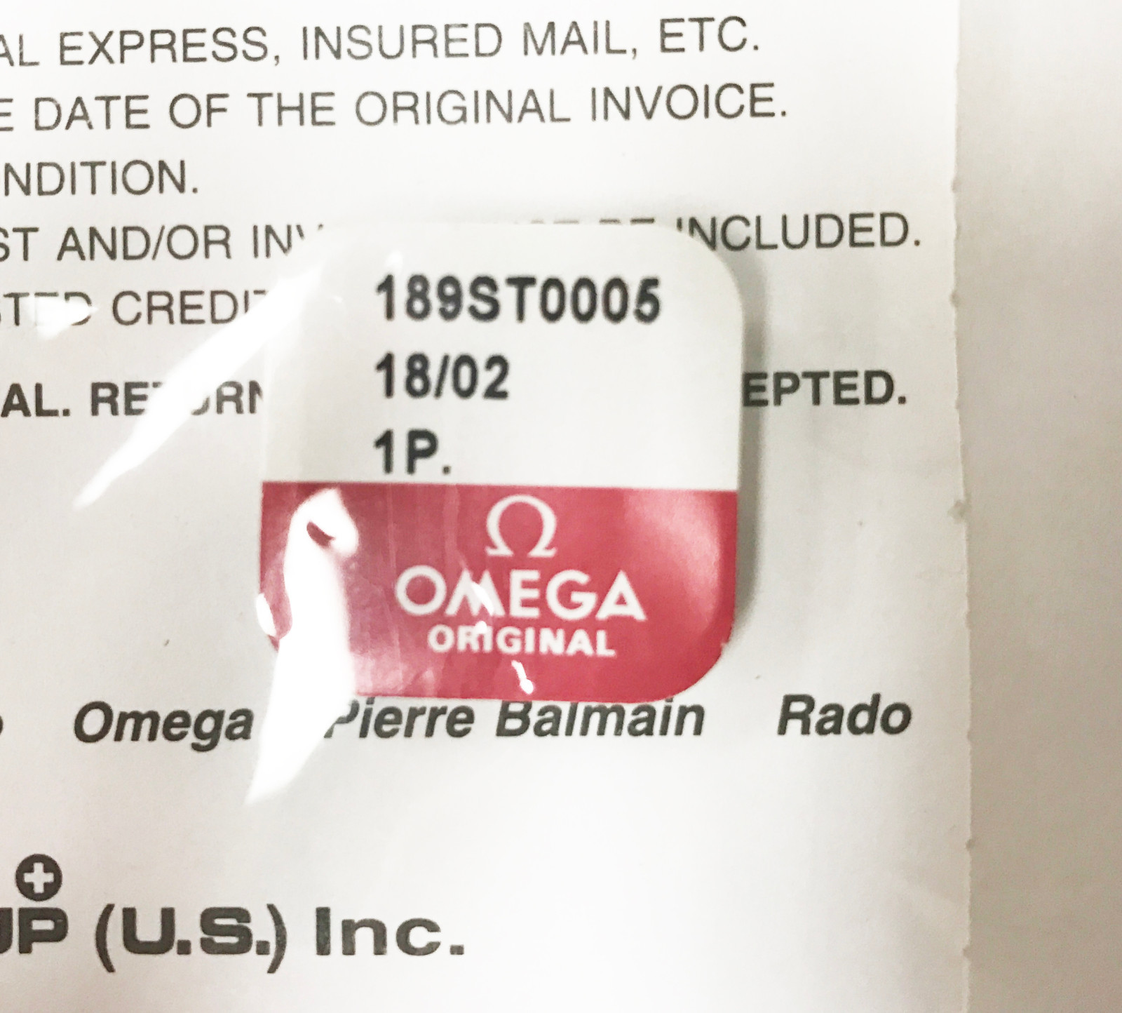 OMEGA DECORATIVE CLAW PART #189ST0005 DECORATIVE CLAW ONE PIECE