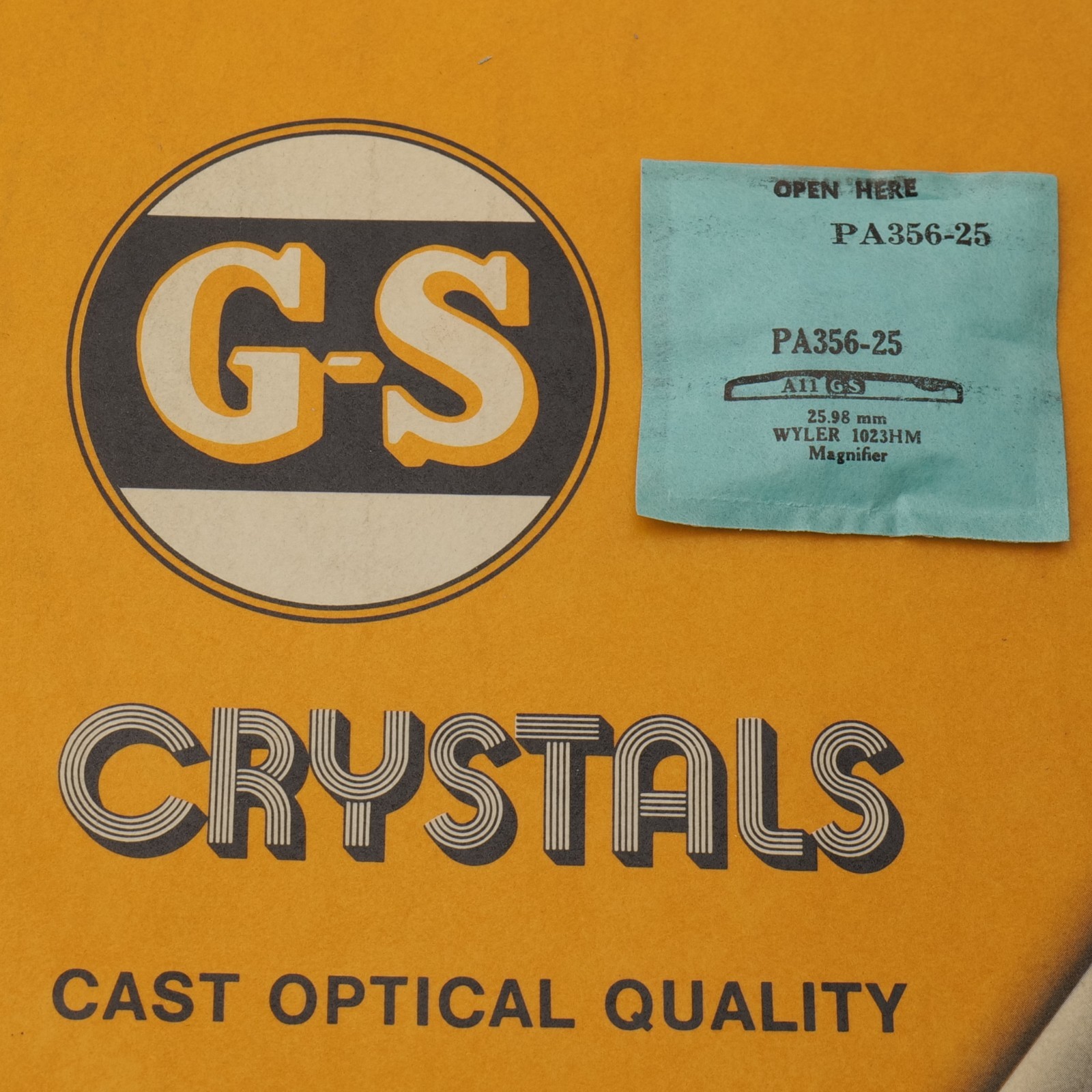 G-S Acrylic Watch Acrylic Crystal PA356-25 For Wyler – 25.98mm (PA1D7)