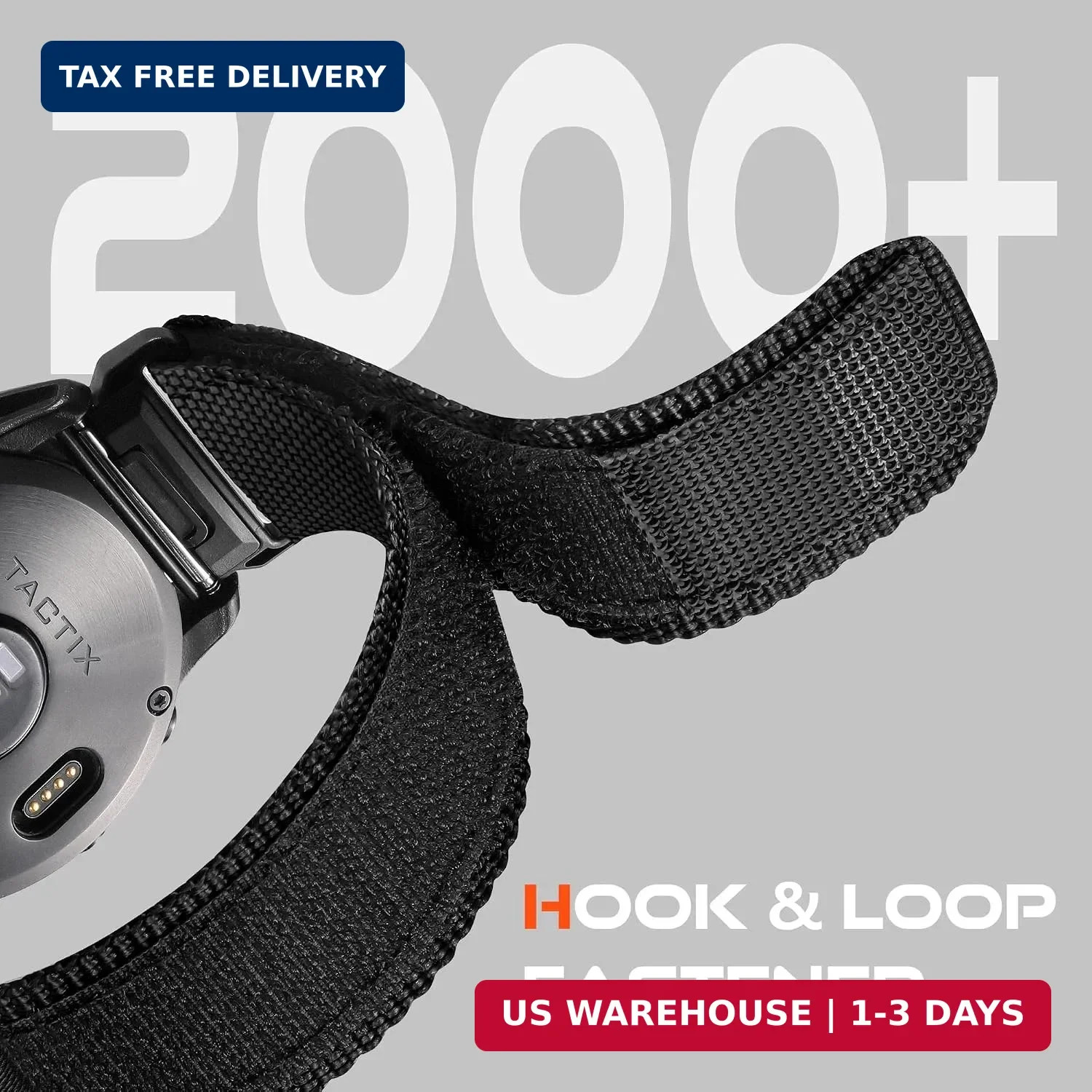 Nylon Watch Band for Garmin Fenix 5X 6X 7X 8 51mm Waterproof Military Strap FAST