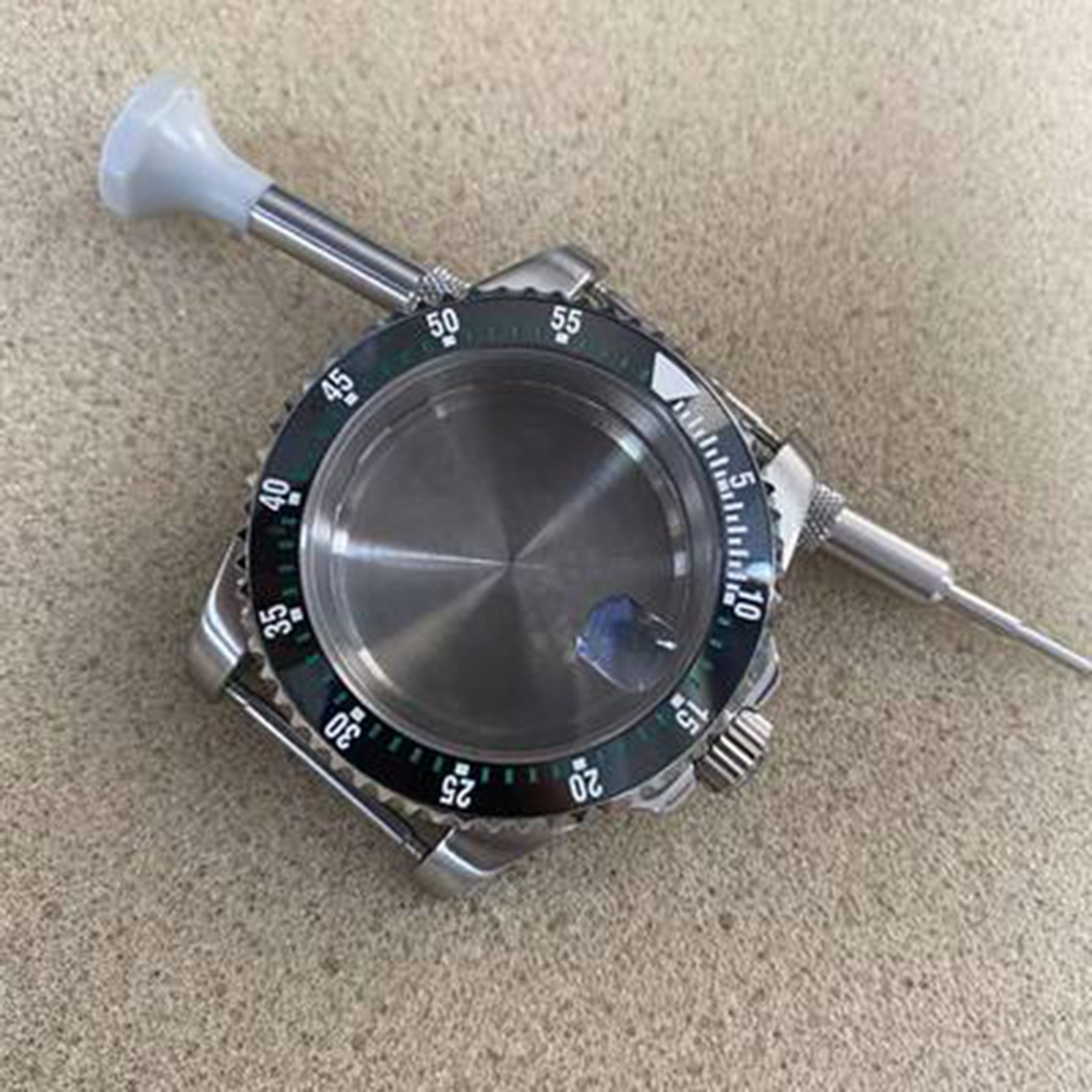 Ceramic Ring Stainless Steel Watch Case 40mm Accessories For NH35/36 Movement