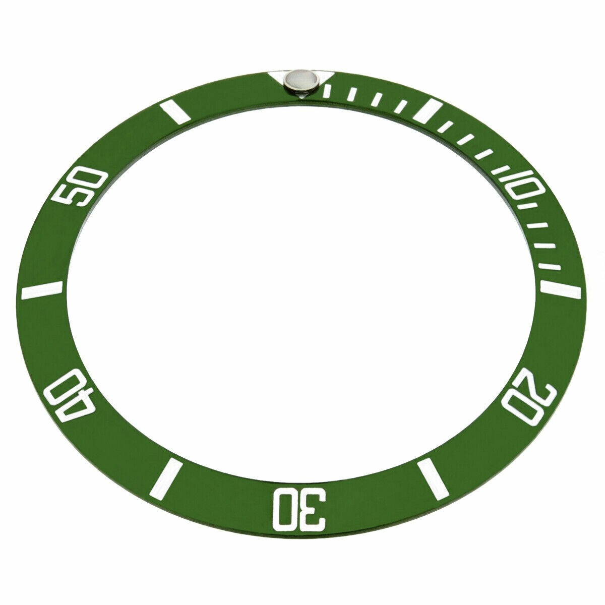 BEZEL INSERT FOR ROLEX SUBMARINER NO DATE 14060 14060M WATCH GREEN COLOR