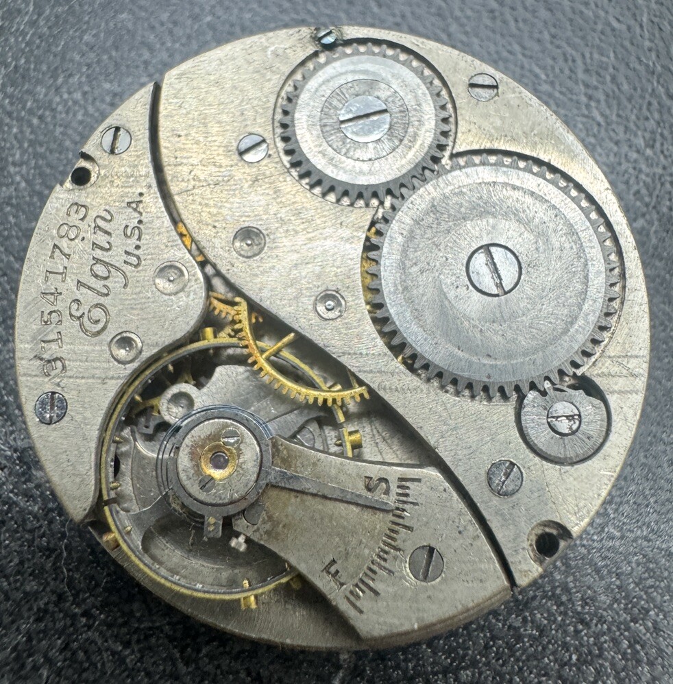1928 ELGIN 430 6/0s Watch Movement – For Repair