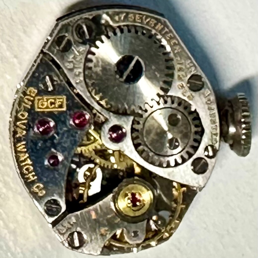 Bulova 6CF Mechanical Movement Hands Dial PARTS ONLY 20-260