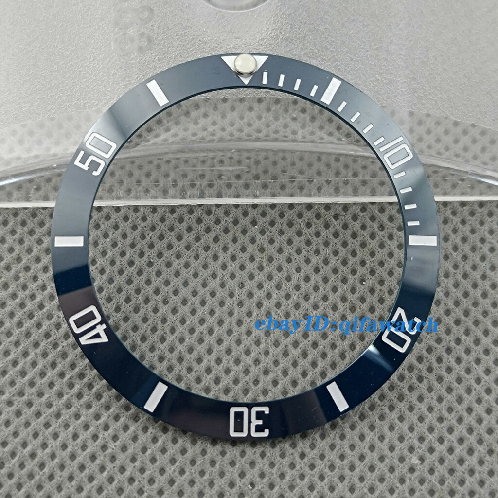 38mm Navy blue ceramic watch bezel insert for 40mm automatic watches