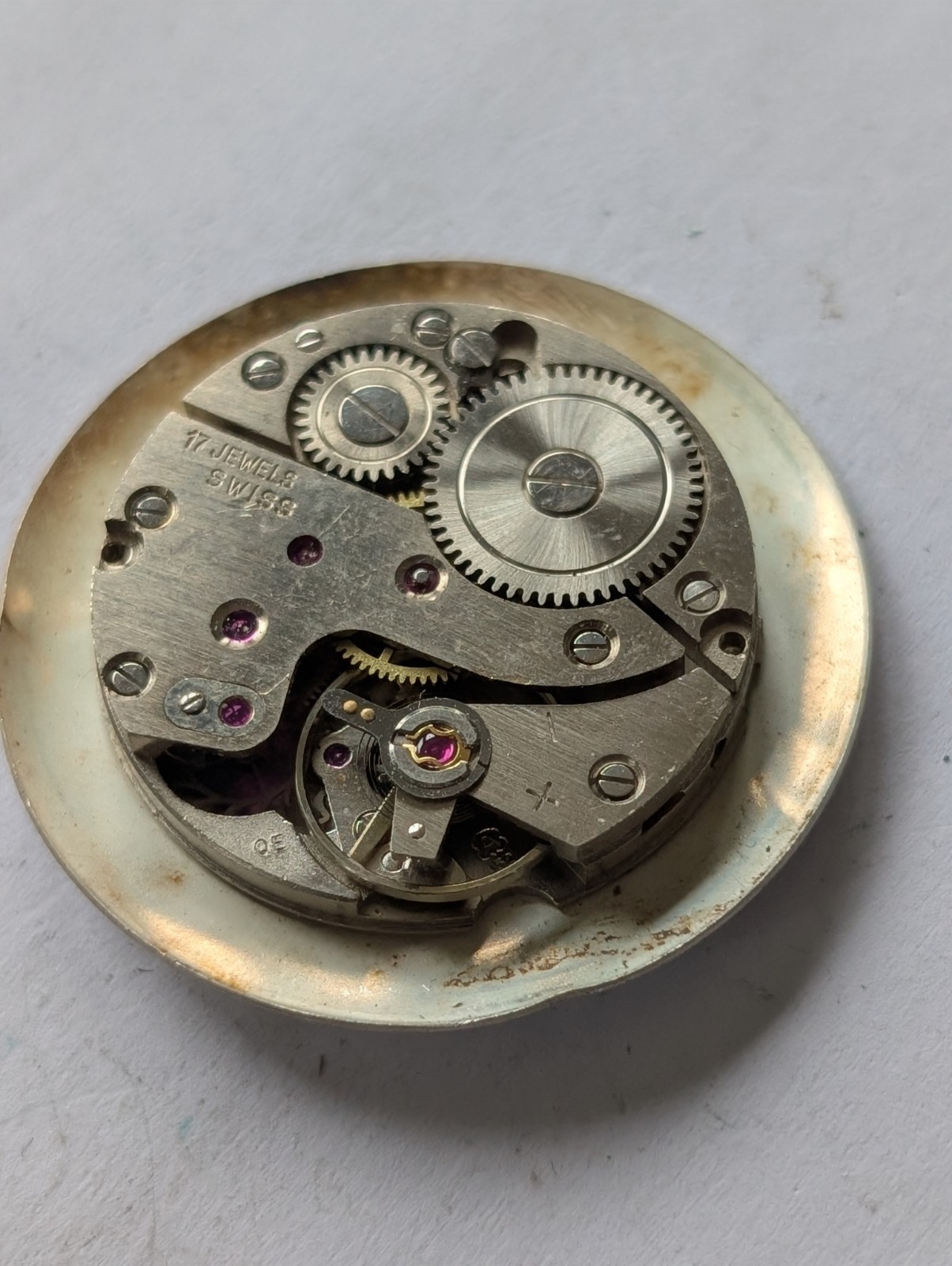 Vintage Arogno 152 Mechanical Watch Movement (Runs/Untested)