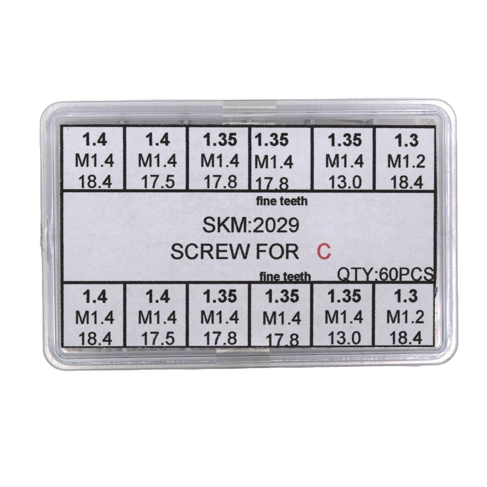 60pcs Watch Case Band Screw Assortment For Cartier Watches