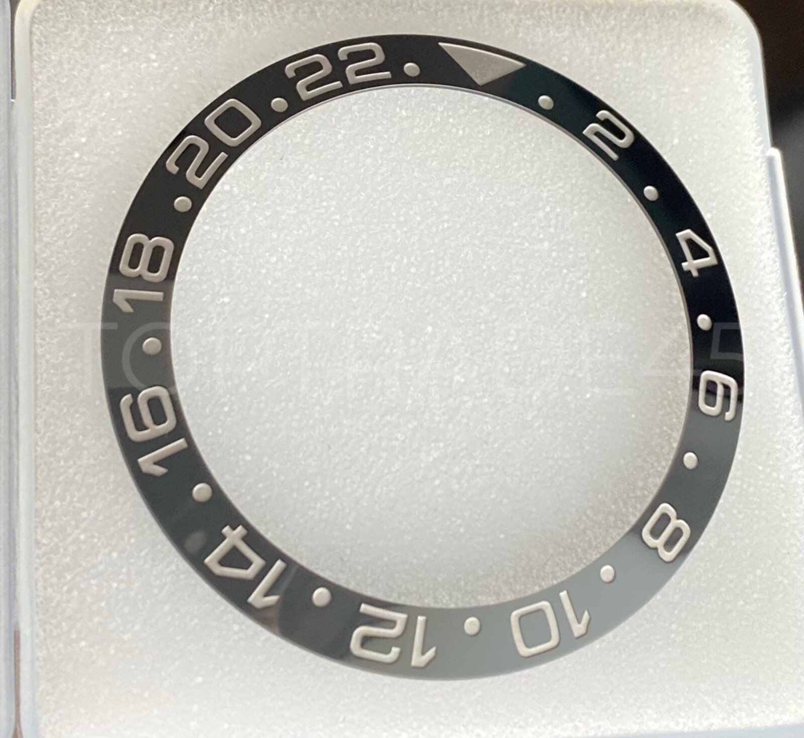 BRUCE WAYNE Black Grey Ceramic Bezel Insert For Rolex GMT-Master 2 126710GRNR
