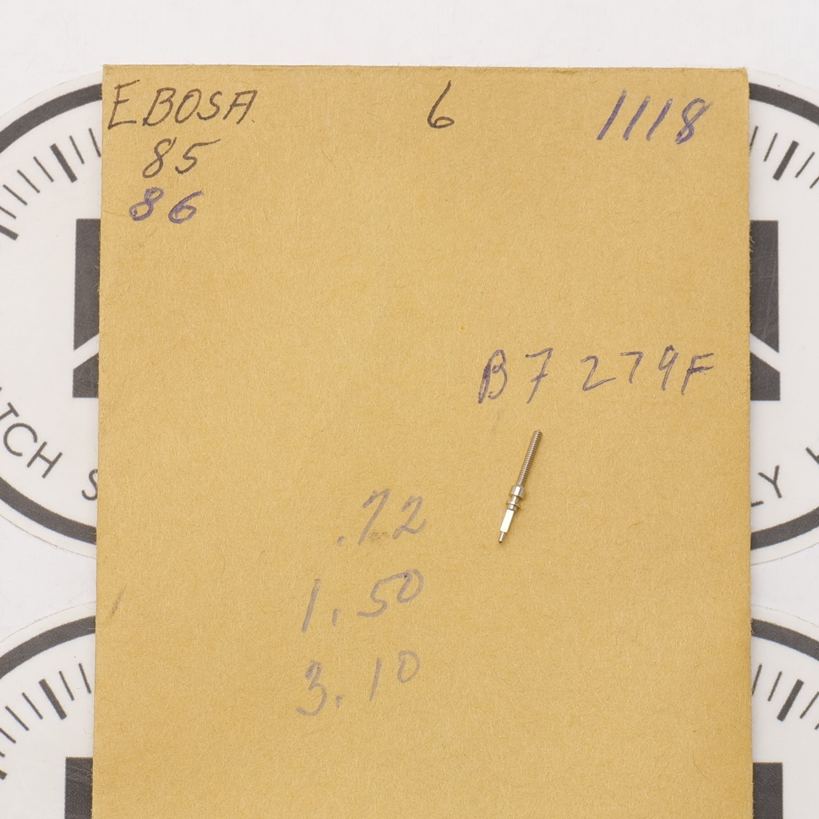 EBOSA 85, 86 Watch Winding (1) Stem Part 401 New Old Stock Watchmaker (C7D10)