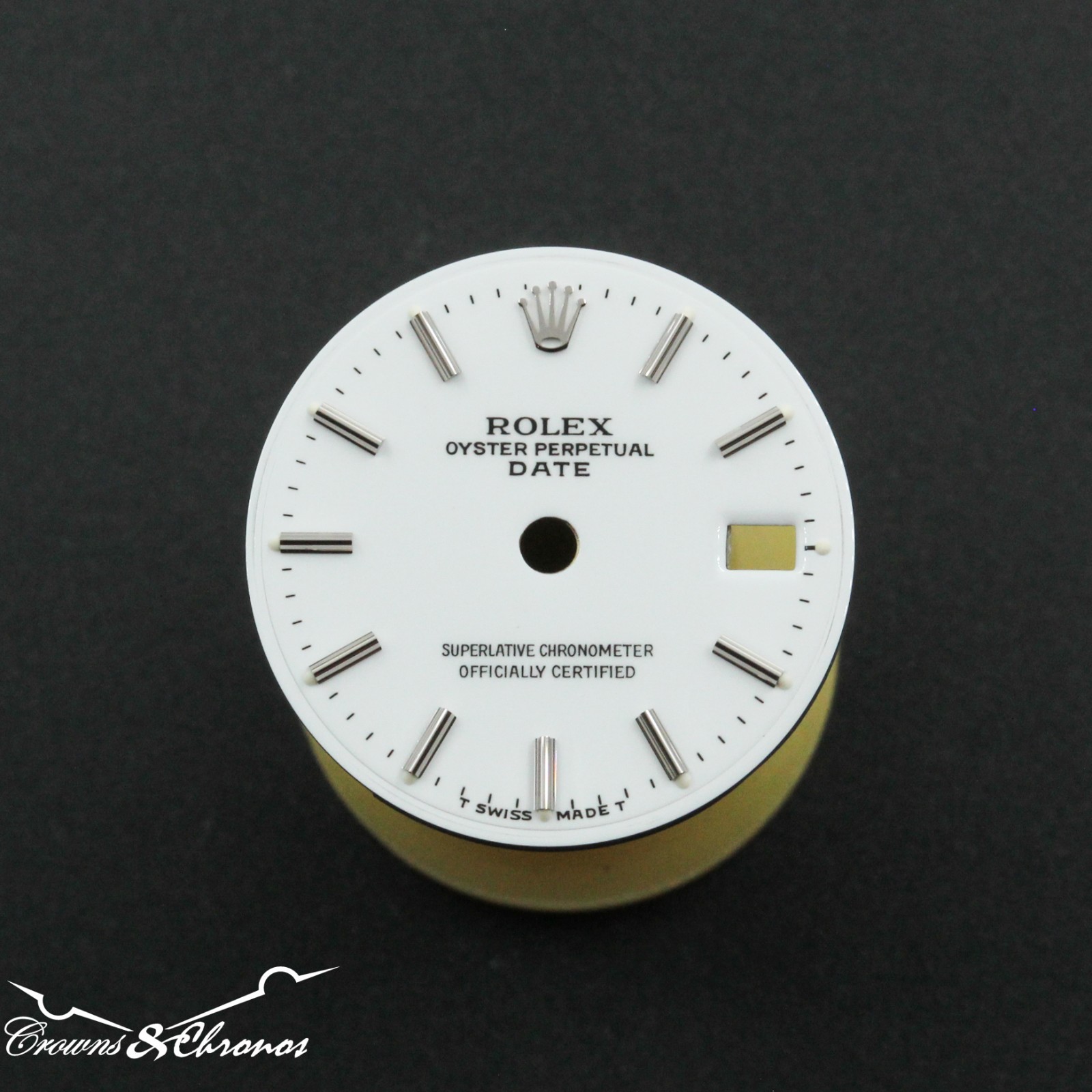 Ladies Rolex Date Ref 79160 79190 Glossy White Replacement Dial
