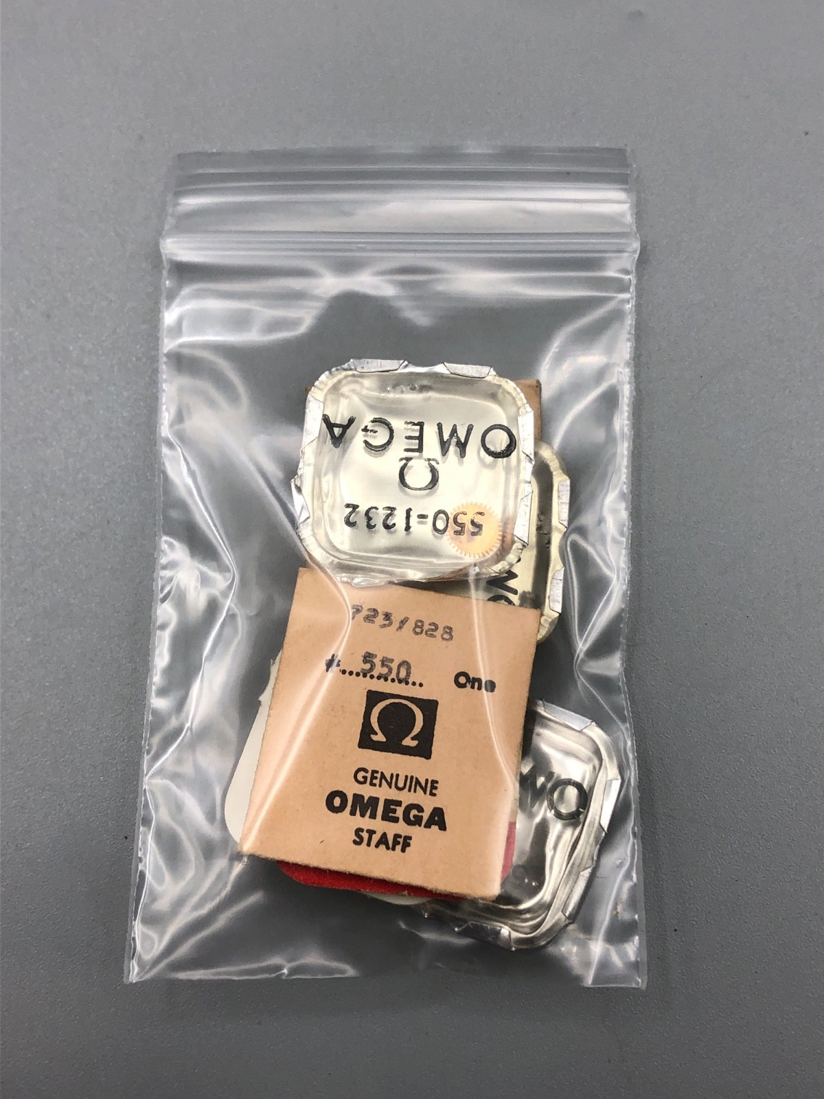 VINTAGE NOS OMEGA CAL 550 WATCH MOVEMENT PARTS X7 LOT 1110, 1107, 1232, 1316 +