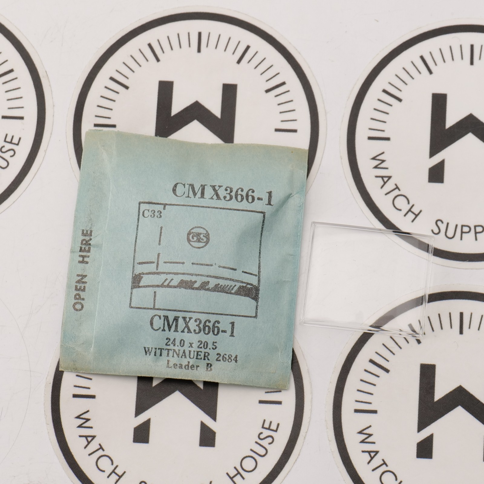 Vintage GS CMX366-1 Crystal Wittnauer 24.0 x 20.5 New Old Stock Part (MX)