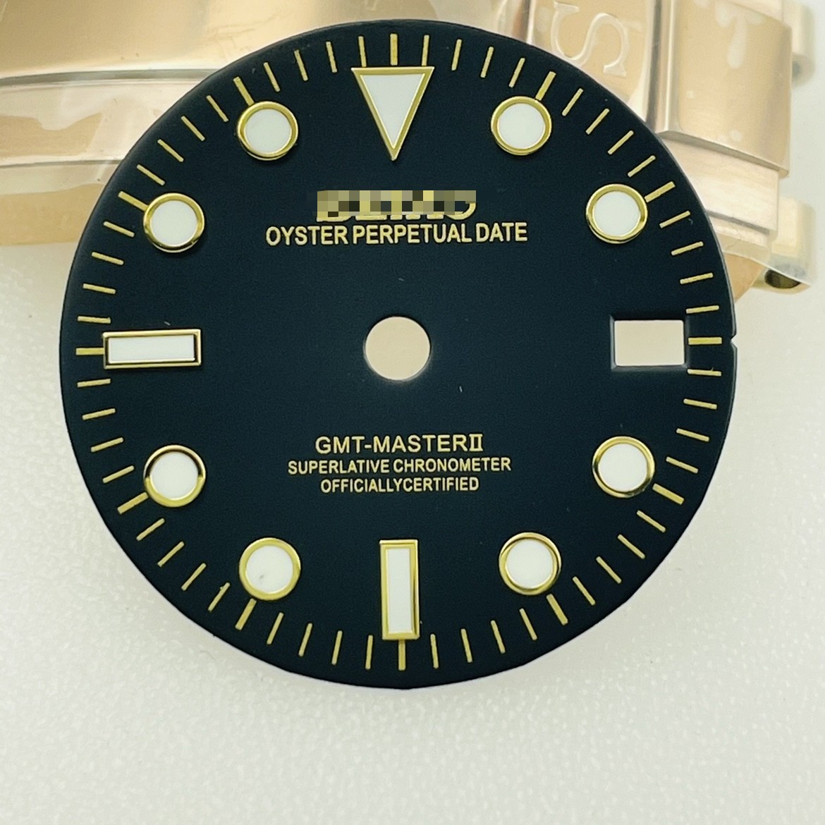 New 28.5MM Green Luminous Watch Dial Plate for Nh34 GTM Diving Watch Movement