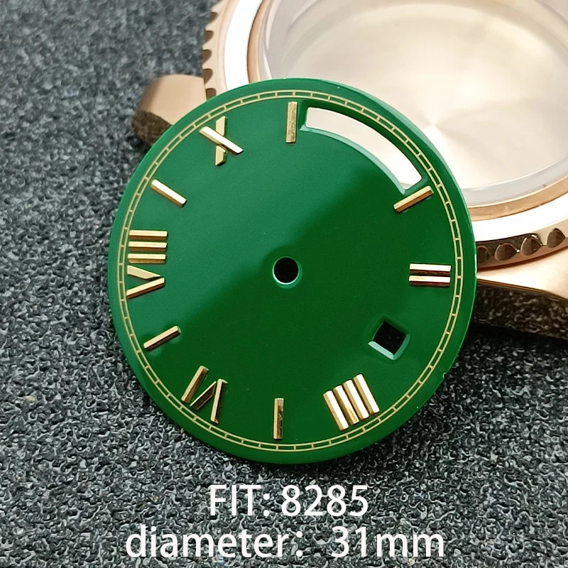 31MM DIAMETER SINGLE DATE STERILE WATCH DIAL MODIFIED DIAL for 8285 MOVEMENT ACC