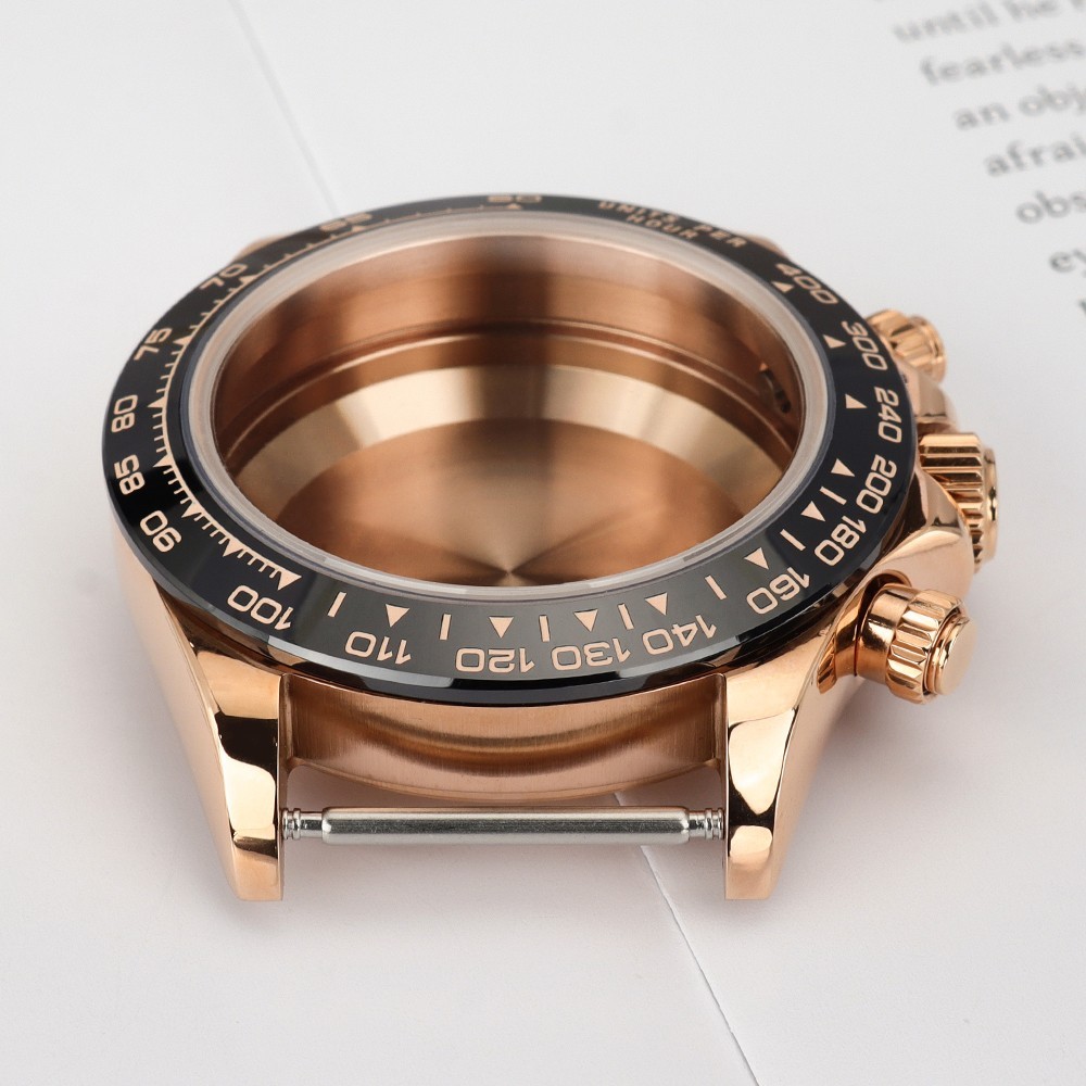 Multi-functional Tachymeter Bezel 39mm Pilot Watch Case Sapphire For Seiko VK63
