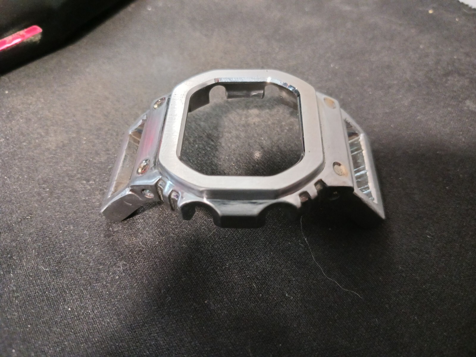 WELDED ONE PIECE DW5600 NATO Stainless SHELL with lugs PLASTIC LUG BYPASS