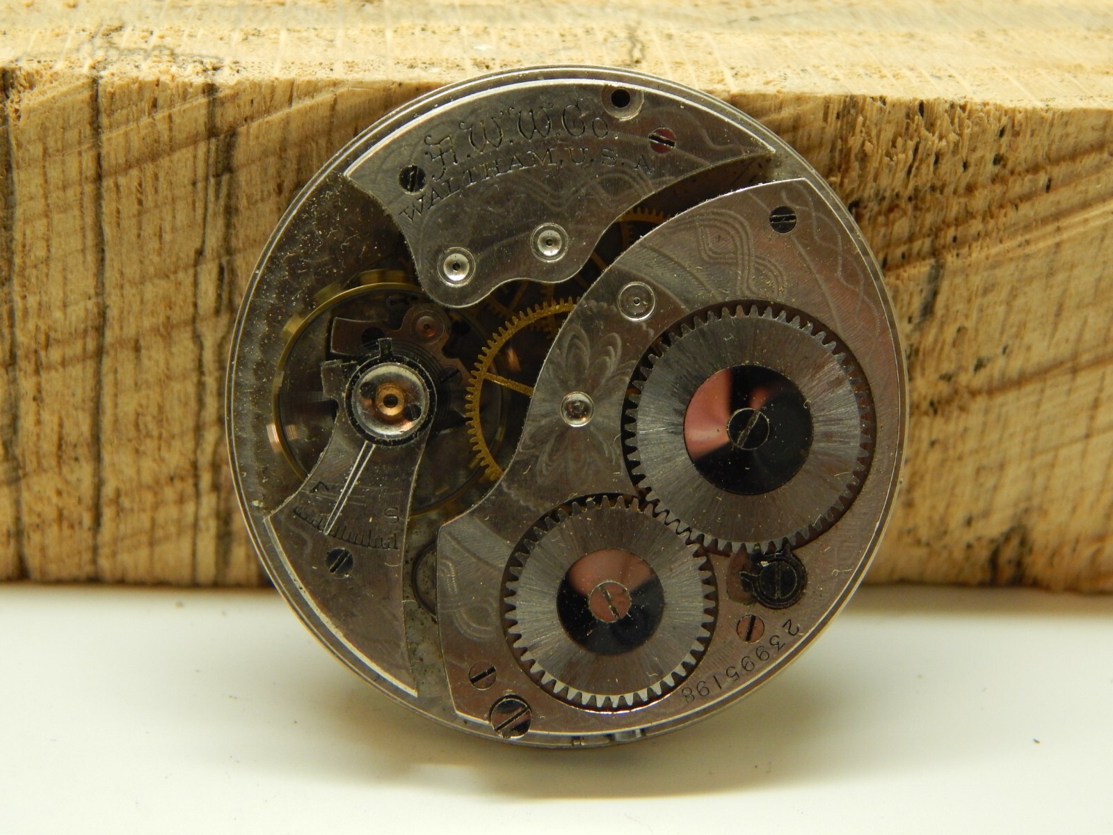 Antique Waltham Pocket Watch Movement 12s 7j Grade 210 Circa 1921