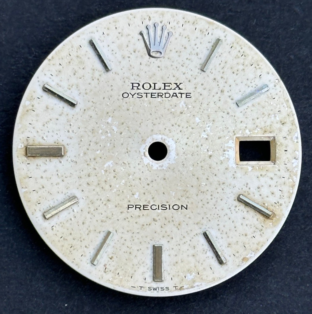 Vintage Rolex Oysterdate Precision Watch Dial For 6694