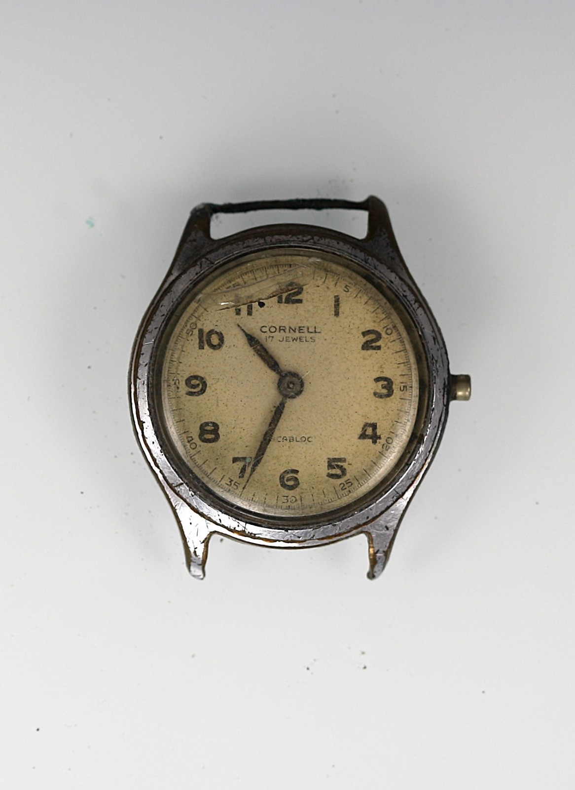 Cornell Watch Men Swiss Mechanical Vintage 17 Jewels Stainless Steel NON-WORKING