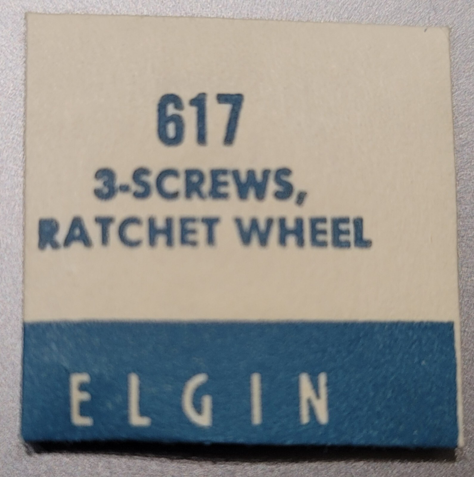 SB5: Genuine ELGIN Watch Parts | Calibers 617-680 | Wheels – Balance – Screws