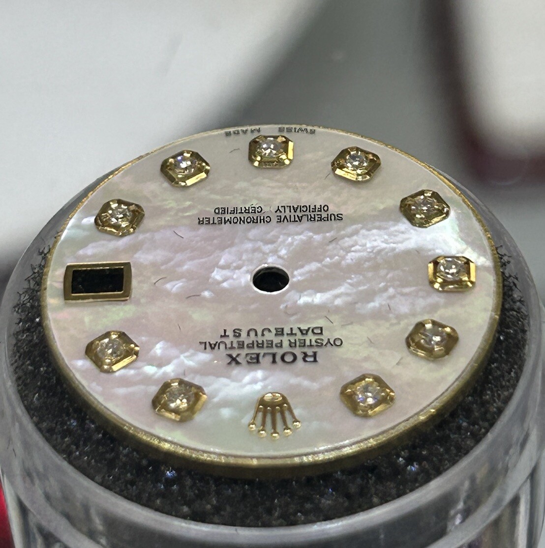 Rolex MidSize Datejust/President Custom MOP Diamond Dial For 68273 68278 178273