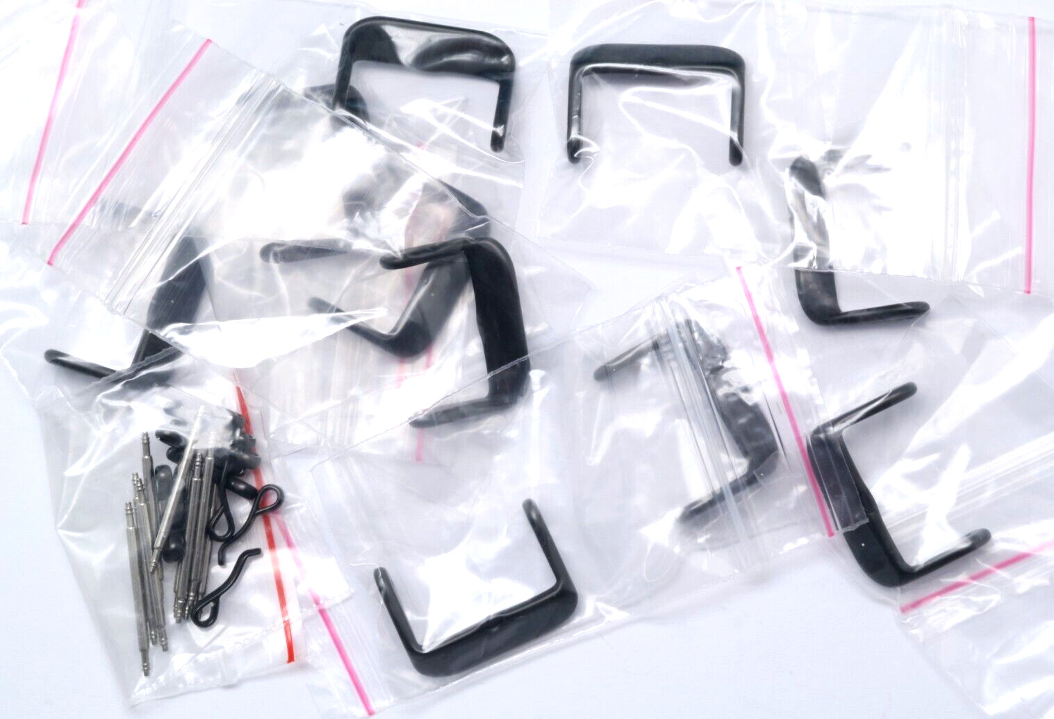 10 Pcs 18mm Stainless Steel Watch Band Black Tone Buckle For Leather Watch Band