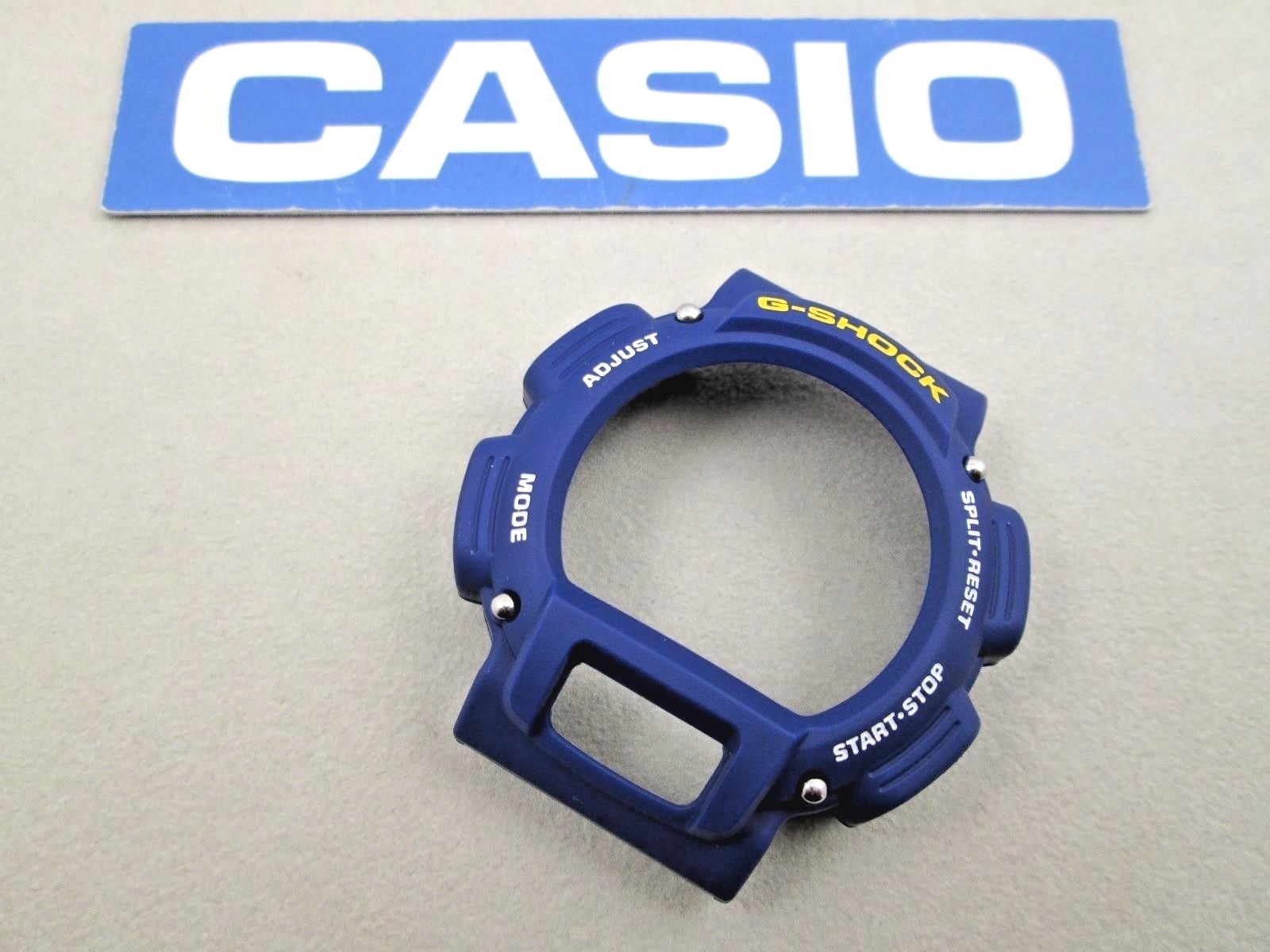 Genuine Casio G-Shock DW9051 navy blue resin watch bezel & studs DW9052