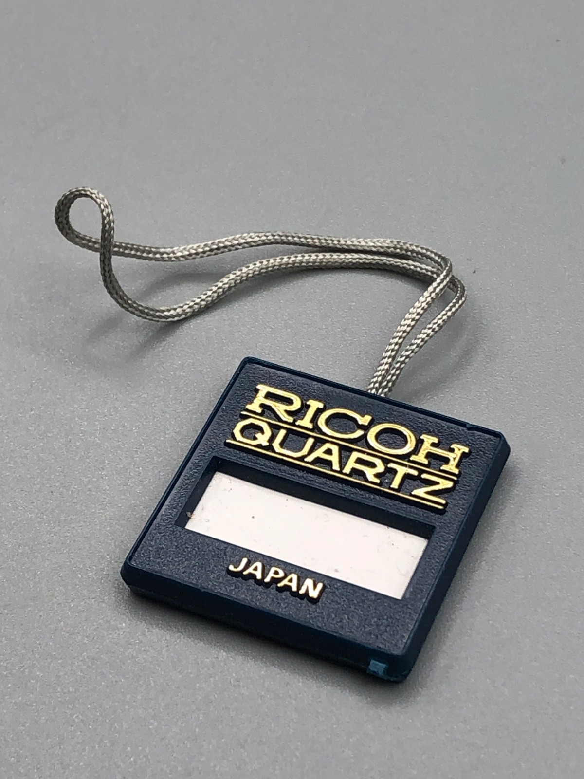 RARE VINTAGE 70s EARLY 80s RICOH QUARTZ LCD WATCH CHRONOGRAPH HANGTAG HANG TAG