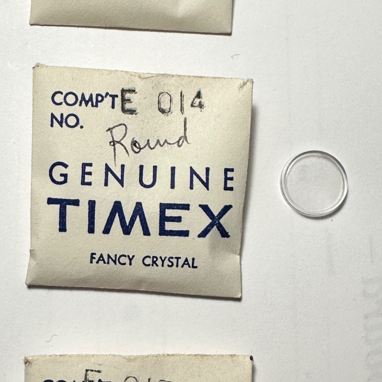 Genuine Timex NOS Fancy Crystal E014 Comp’t 14 Fits 54802365 54802366 54802367