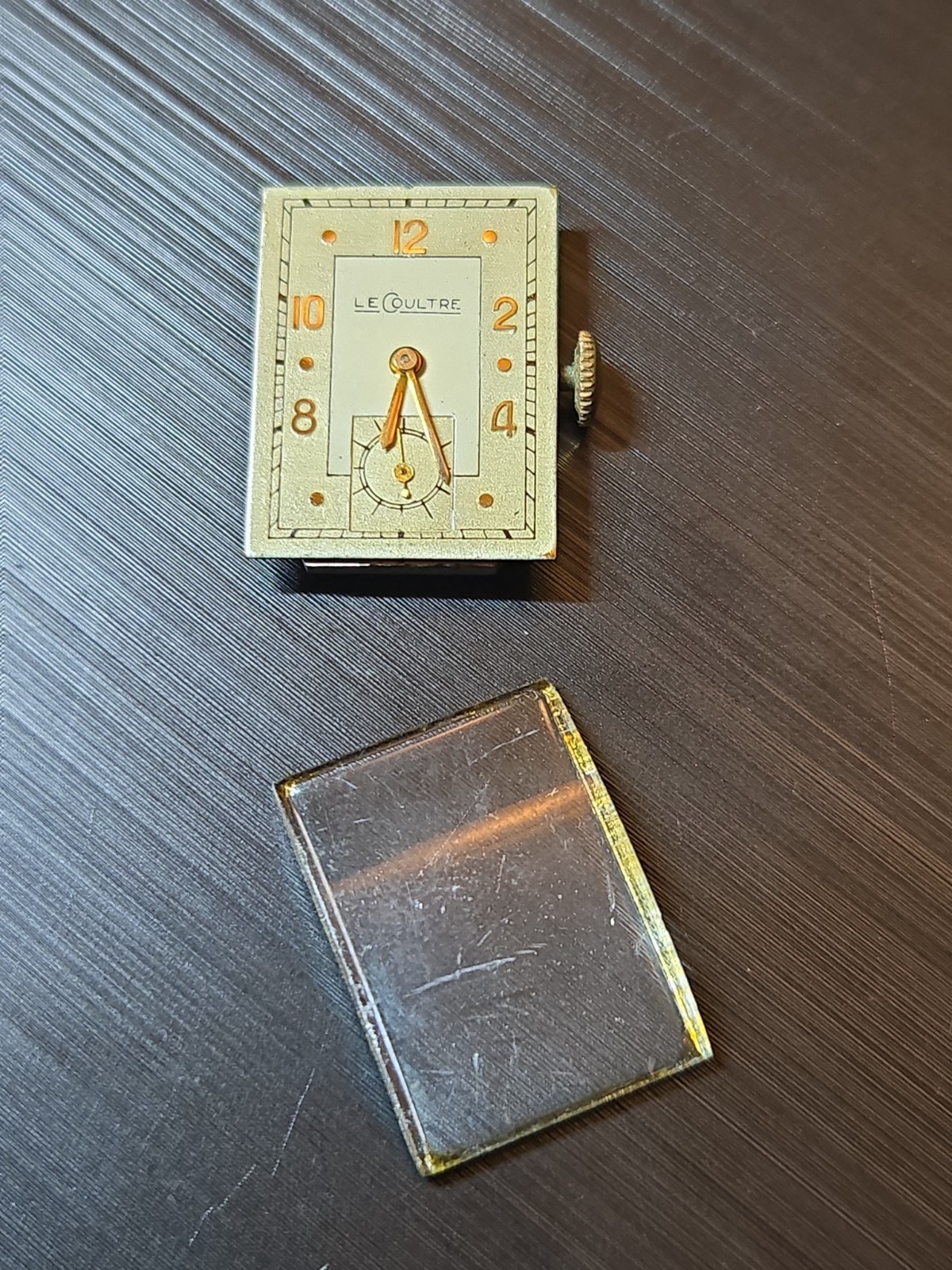 Vintage LeCoultre 11LO 17J Watch Movement Dial Crystal Parts Repair Swiss