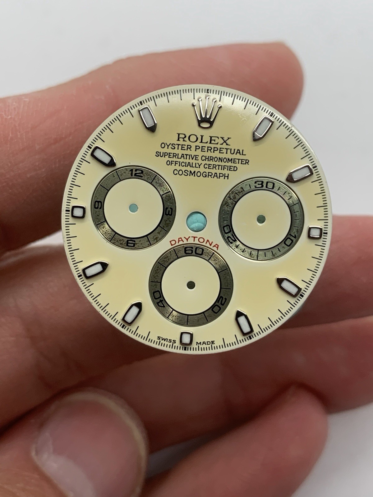 Rolex MK1 Lemon Panna Dial Luminova For Daytona Model Ref 116520 Needs Work