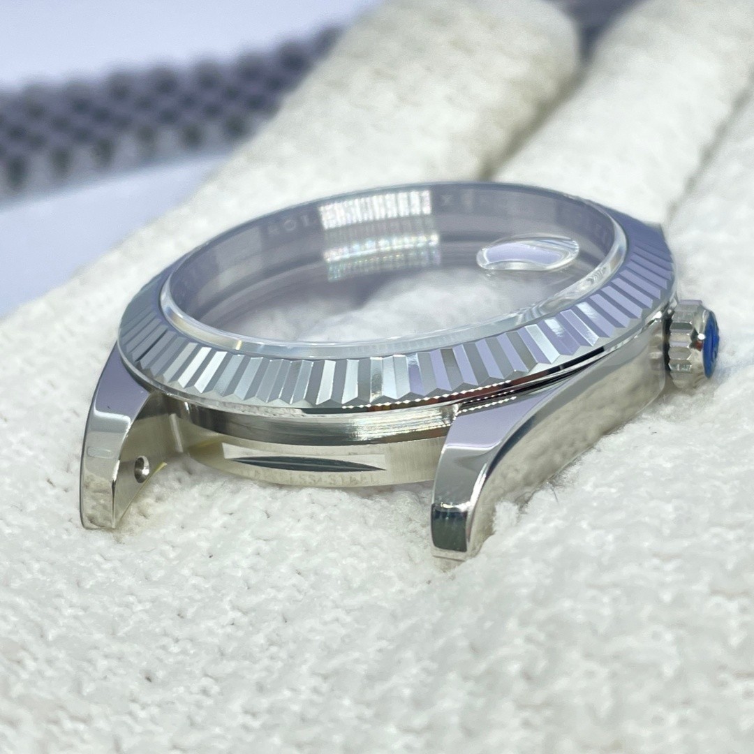 DIY SET for Dj 41MM 3235 watch case + dial + hands +Stainless Steel Strap
