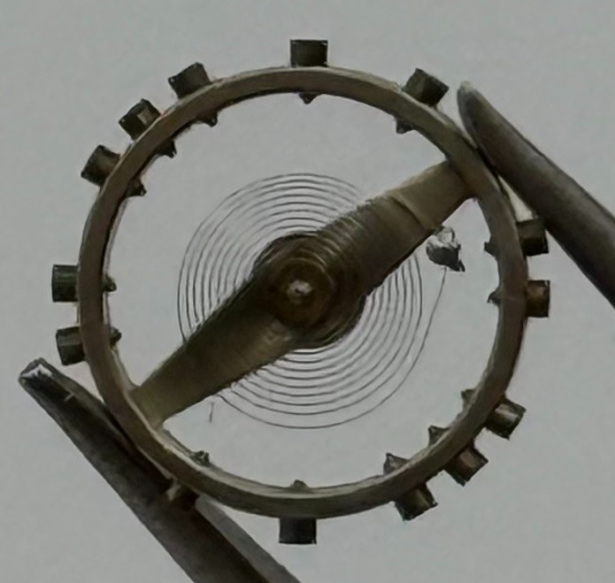 Felsa 4062 Balance Wheel Complete And Spring 1245 M Watch Movement Parts NOS