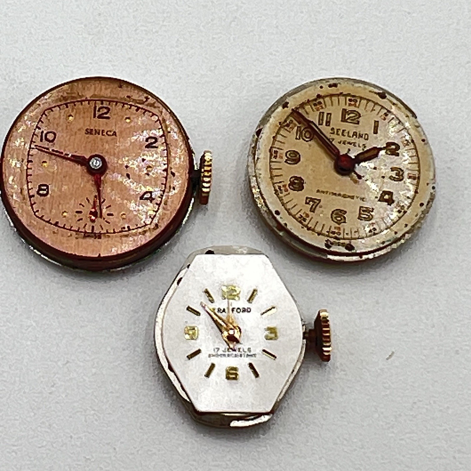 Mixed Lot of Vintage Ladies Watch Movements UNTESTED For Parts Repair 13 Total