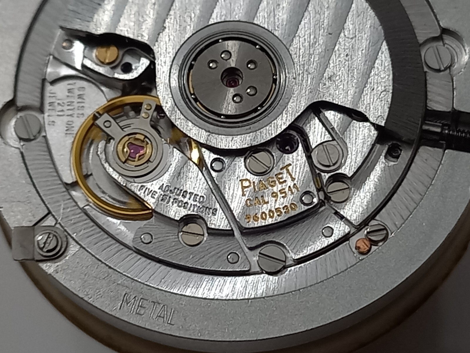 PIAGET POLO AUTOMATIC CAL 9511 FREDERIC PIGUET 951 (Dial, Hands & Mvt) -WORKING
