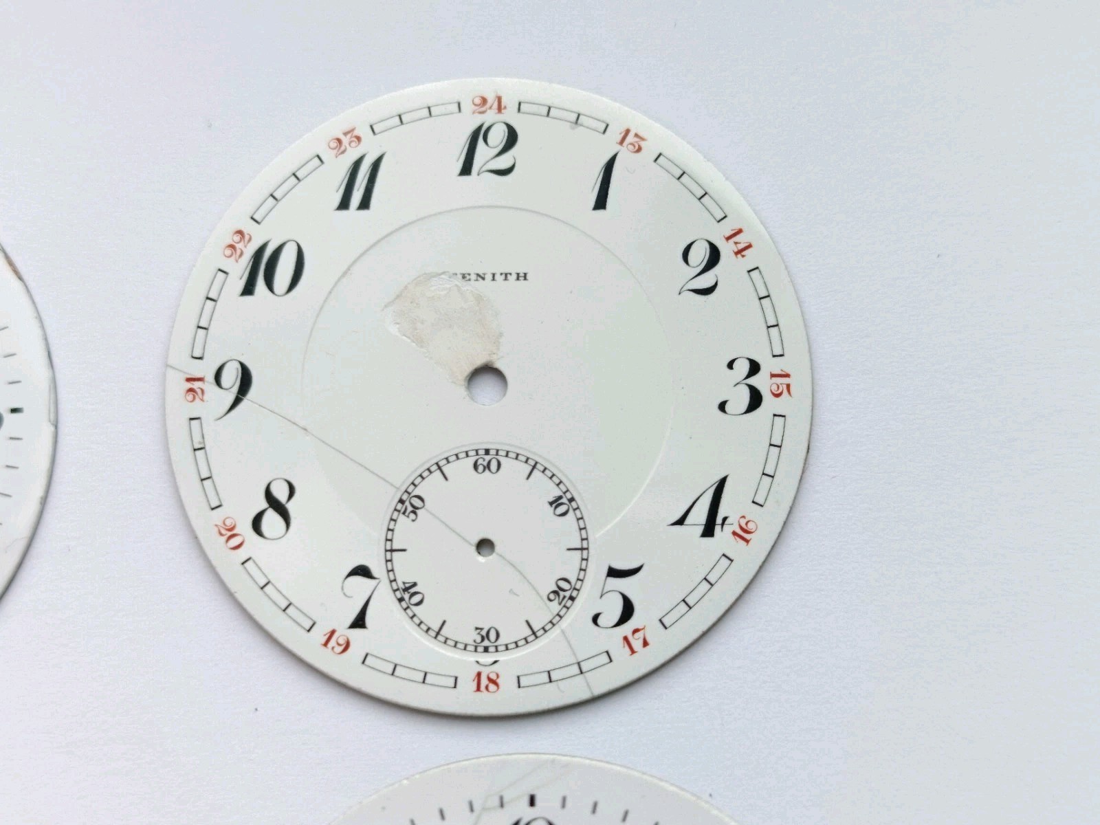 Lot 4 pieces Vintage watch dial DOXA, ZENITH And others Pocket watch dial 1920’s