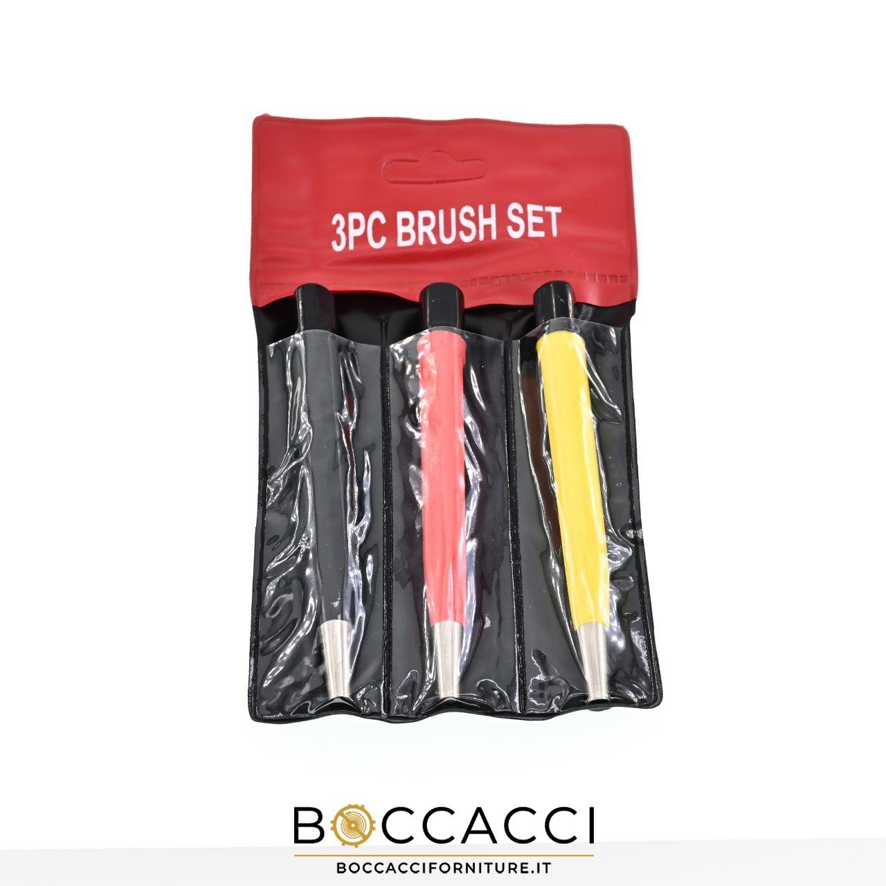 GENERIC Kit 3 Brass Wire, Fiberglass and Wire Scraper Brushes d…