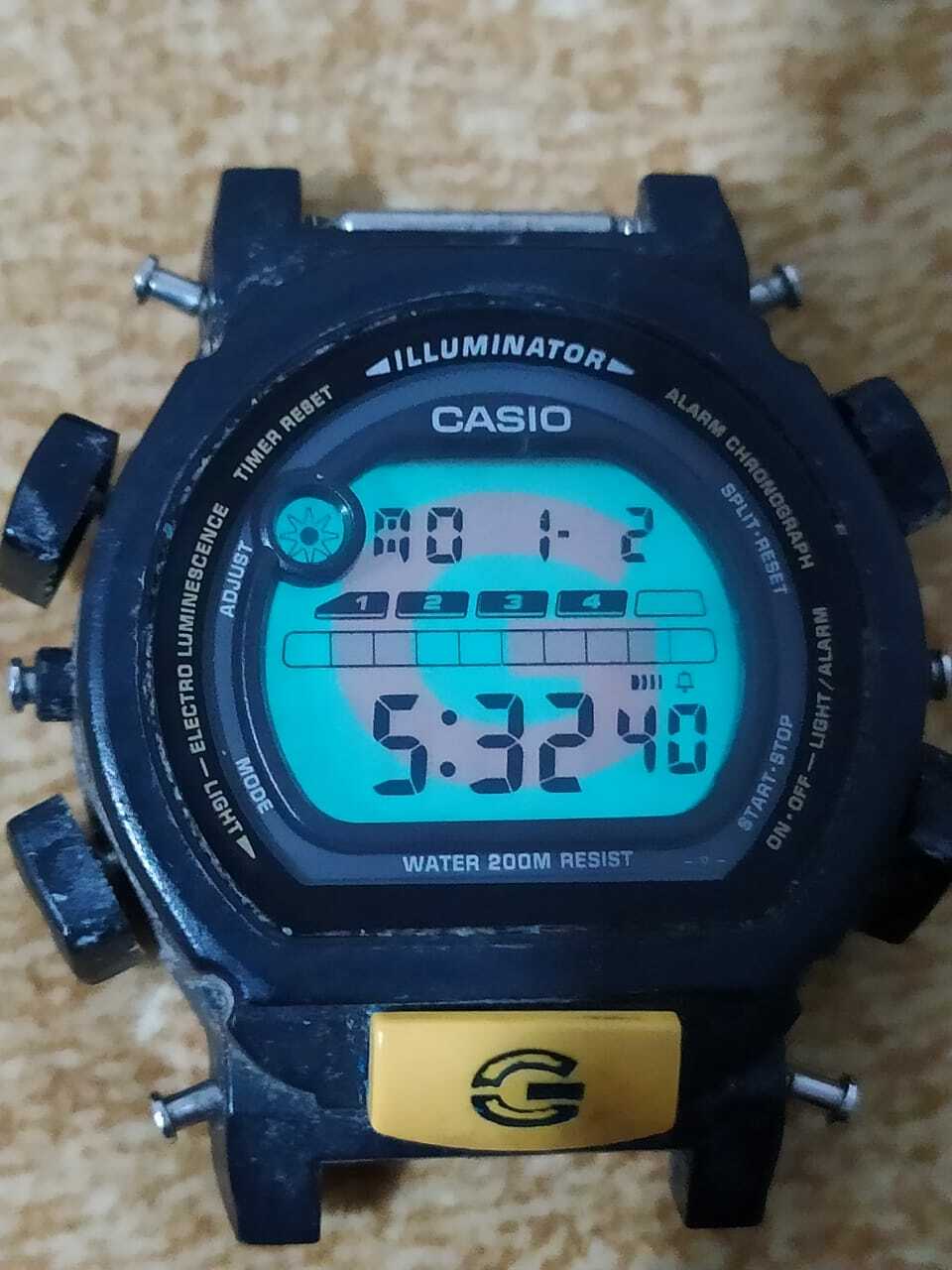 Vintage Casio G-Shock DW-003 QW-1597 200M Illuminator. Full Working