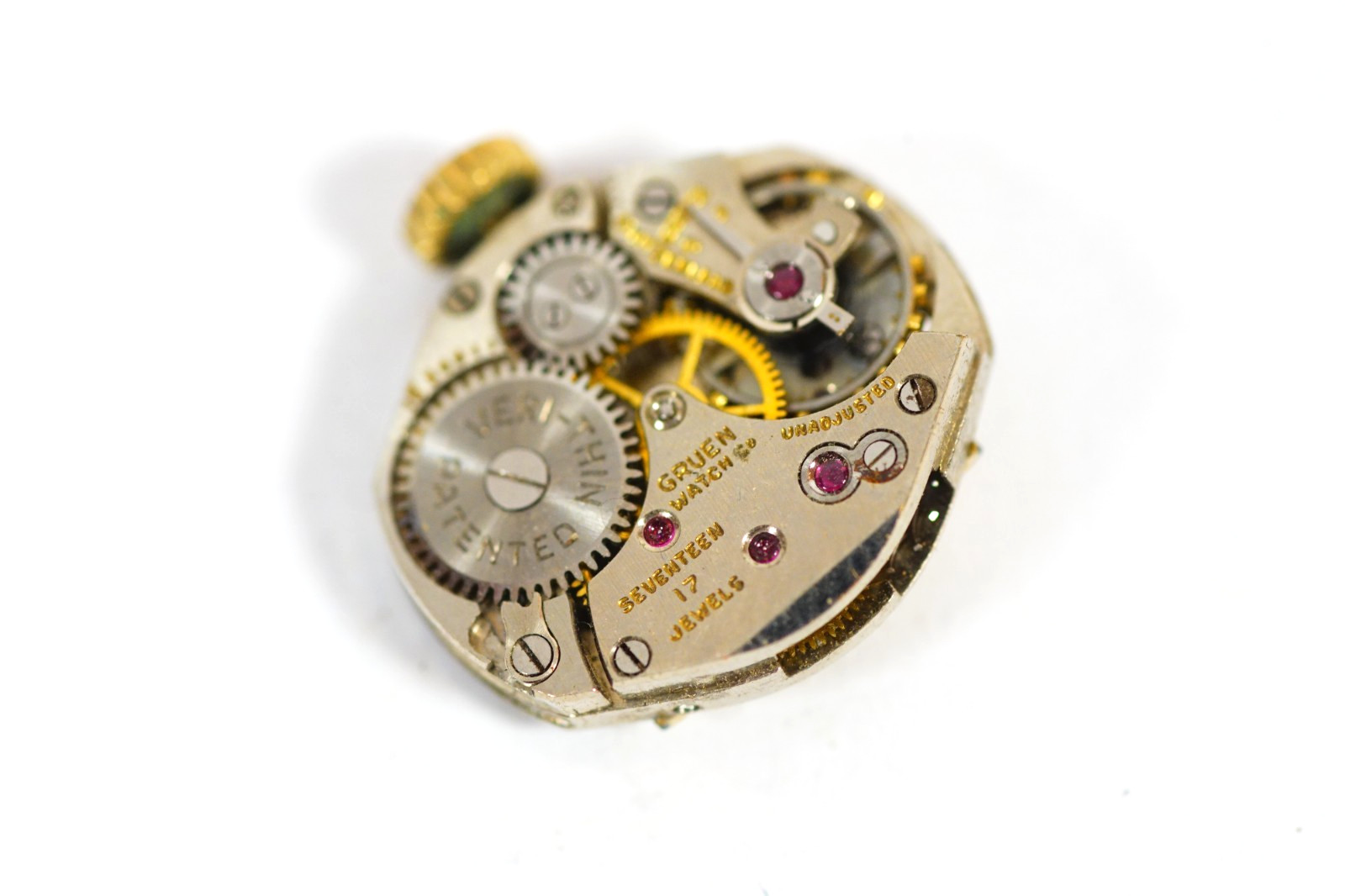 GRUEN Veri-Thin Watch Cal. 215 Movement 15 Jewels GRUEN Wristwatch Parts/Repair