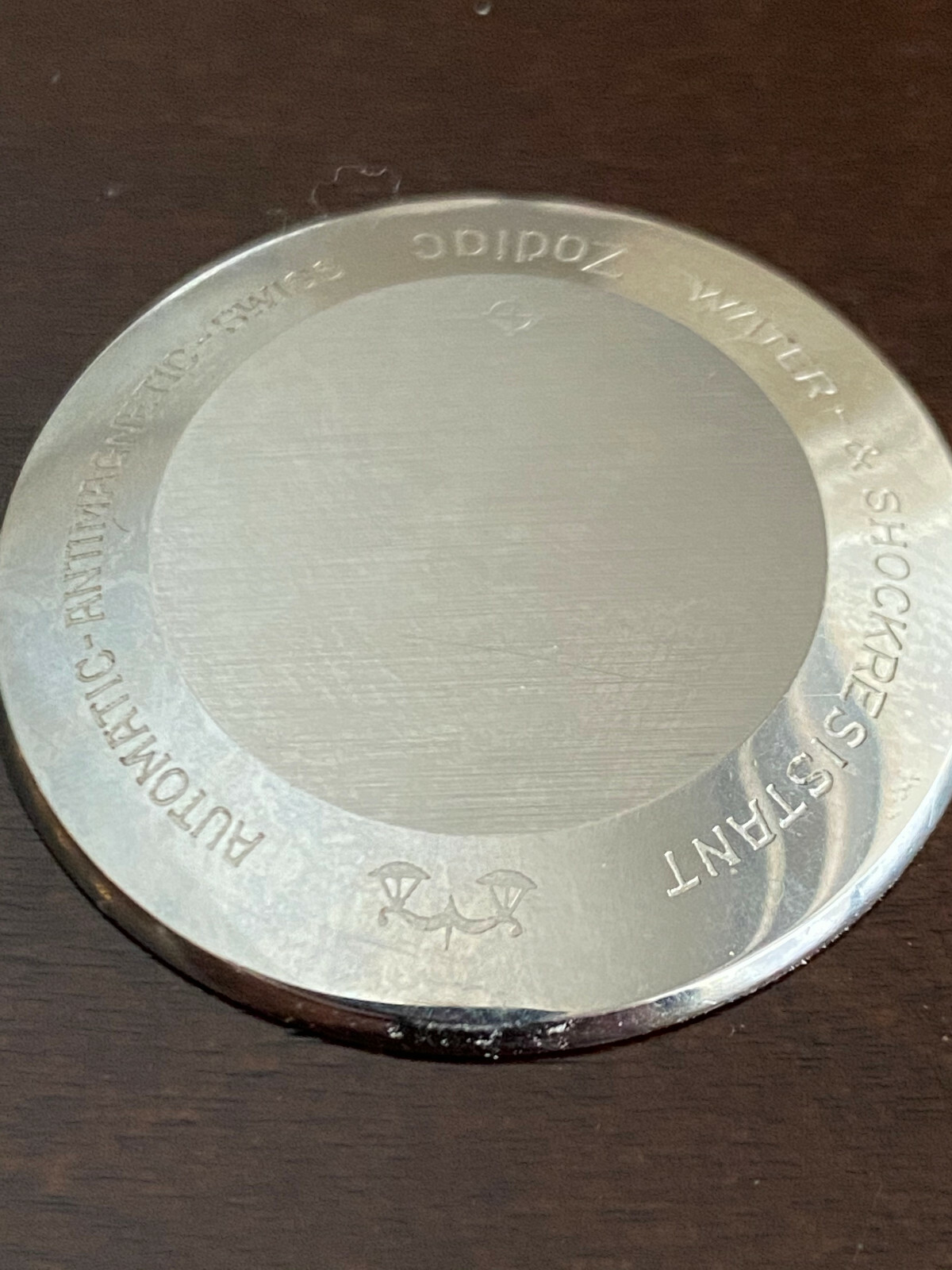 VINTAGE ZODIAC CASE BACK ONLY, EXCELLENT CONDITION,REF#863.931,33MM IN DIAMETER