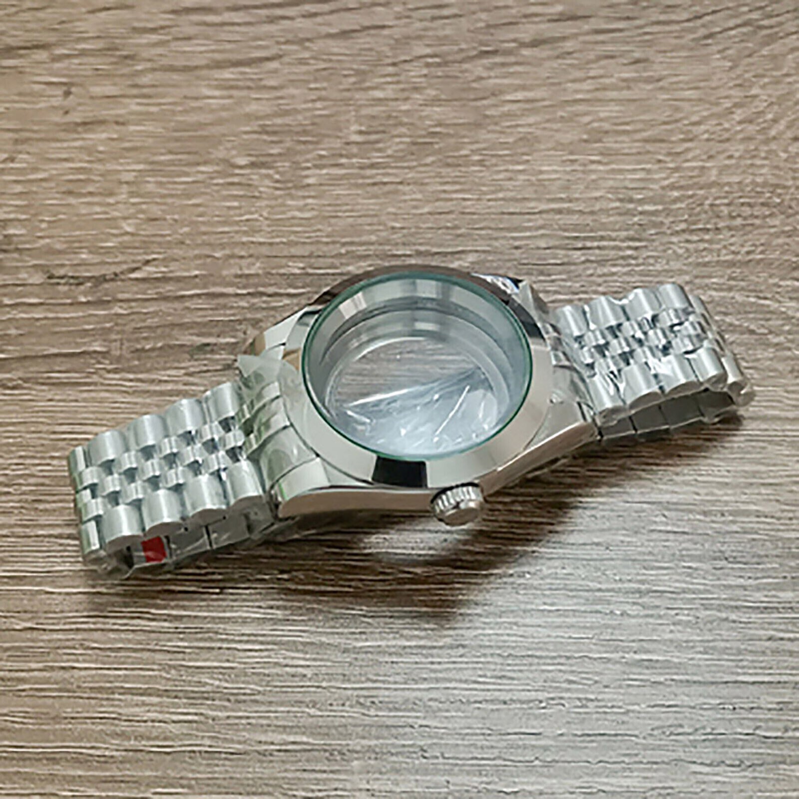 39MM Oyster/Dog Teeth Watch Case Strap Sapphire Glass Case for NH35/ 36 Movement