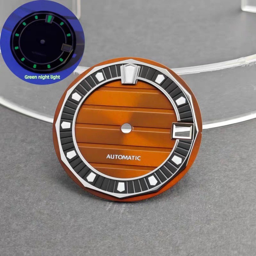 NH35 Dial 28.5mm Green Luminous for NH35/NH36 Movement Watch Parts Watch Dial