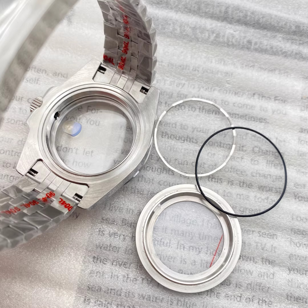 40MM SUB Watch Case Ceramic Bezel Sapphire Glass Fit NH34A NH35 NH36 Movement