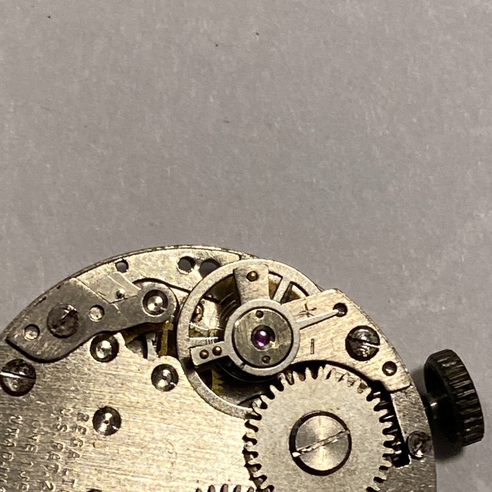 Rega LTD Israel Watch Co. Movement 1 Jewel Character Watch For Parts Good Staff