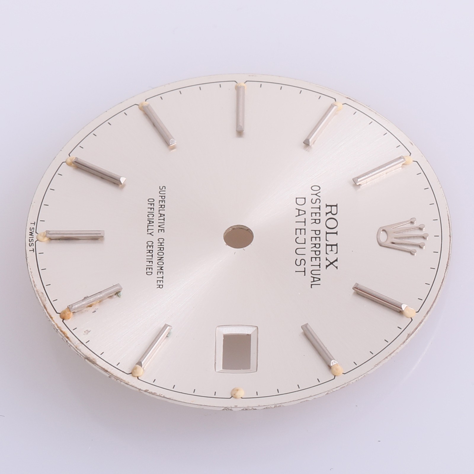 Rolex Mens Datejust 36mm Silver Stick Dial T Swiss T 16014-16234 #E15