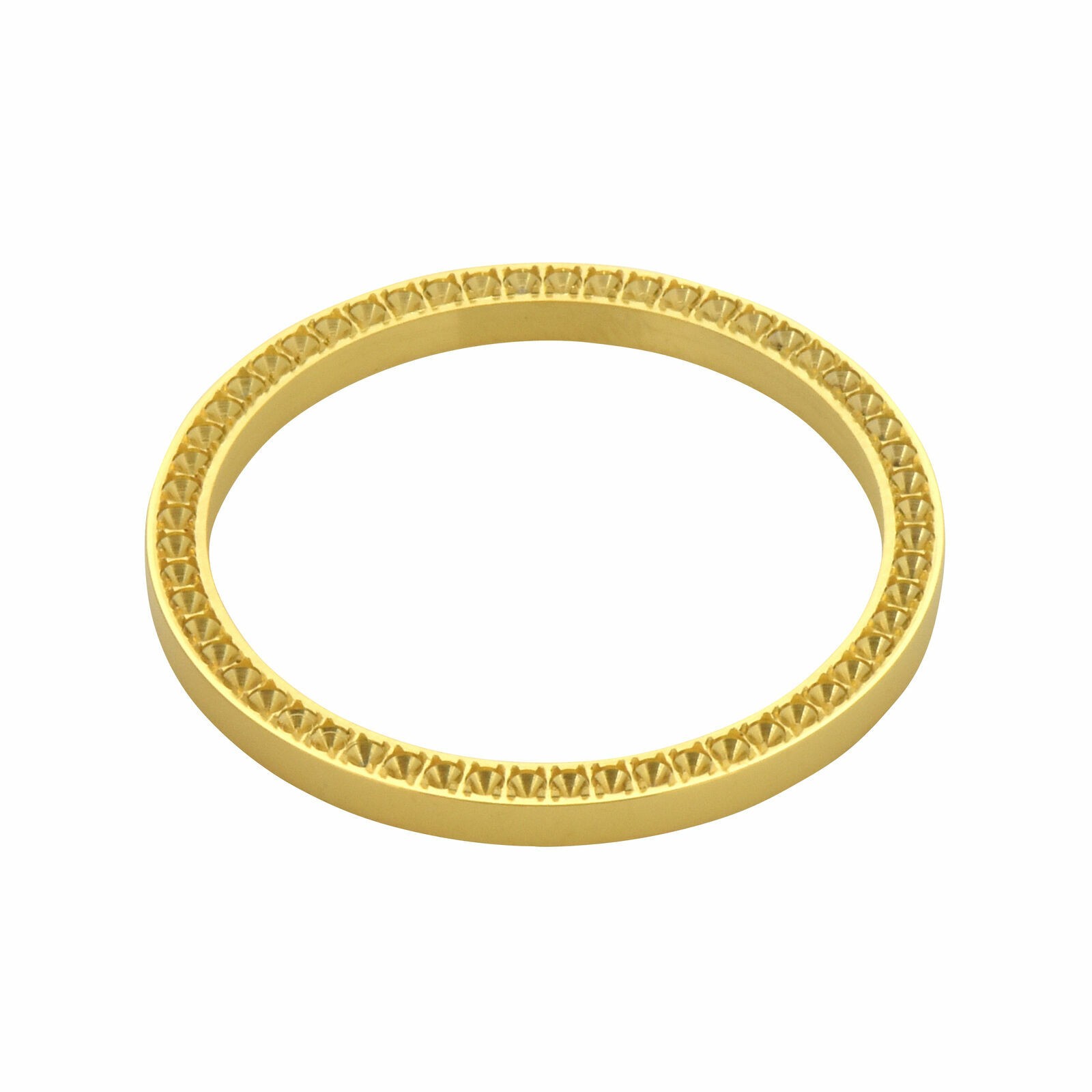 BLANK BEZEL FOR DIAMONDS 34MM ROLEX 15200, 15000, 15010, 14000M, 114200 GOLD