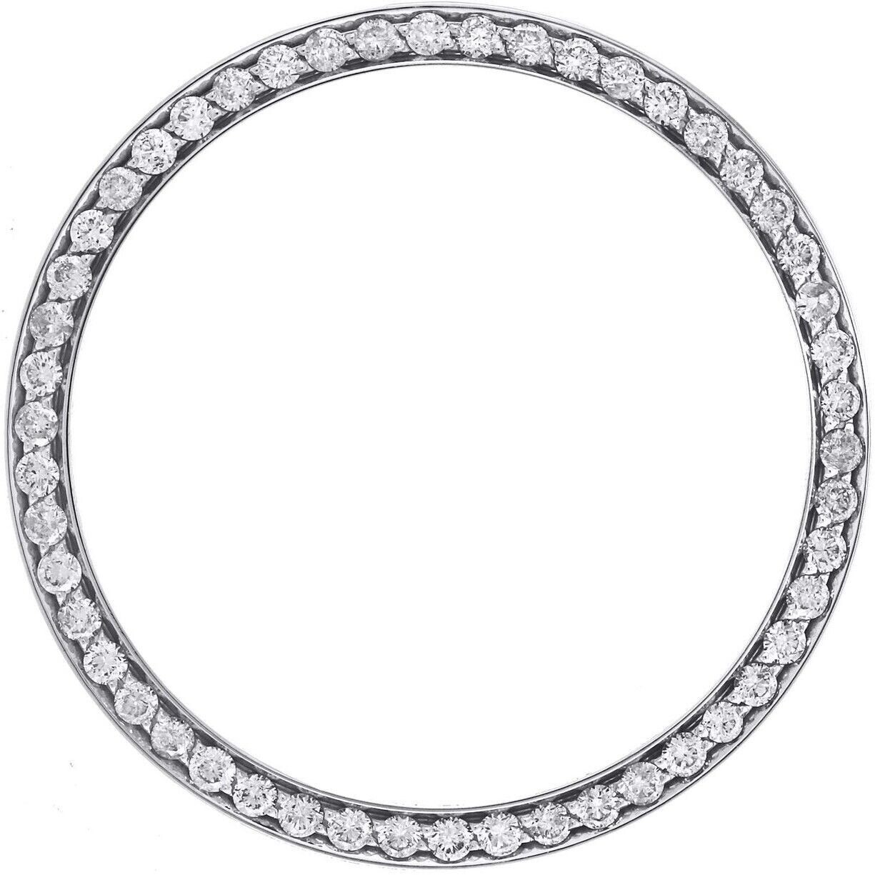 Custom 1.10ct VS Lab Grown Diamond Bezel For Rolex Datejust 36mm Stainless Watch