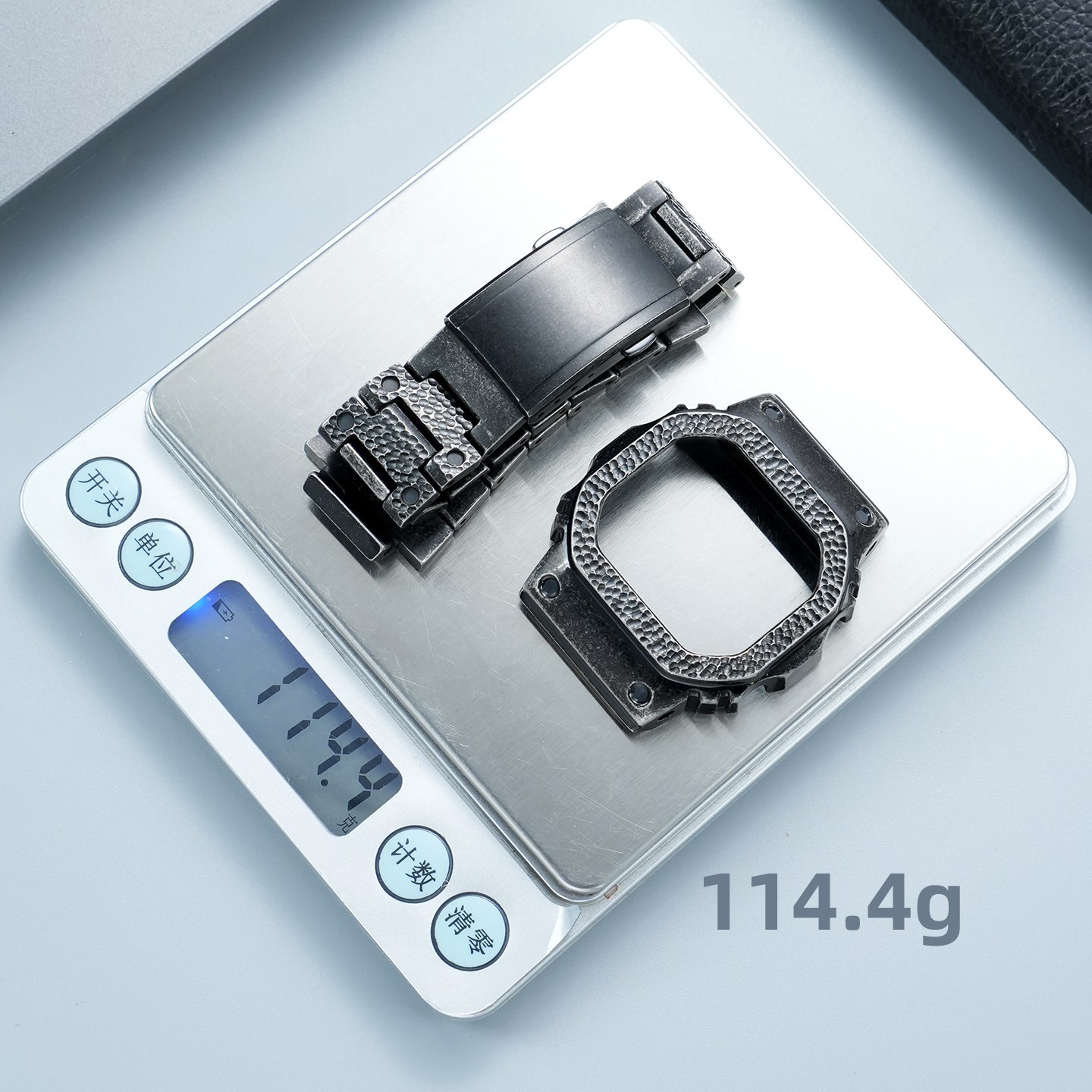 For Casio DW5600 GW-B5600 Modified Stainless Steel Watch Strap Titanium Case Men