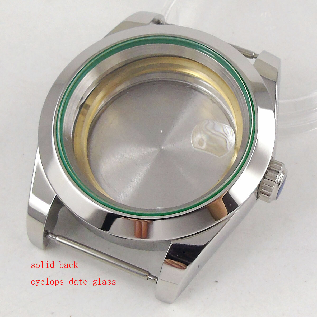 Bliger 36mm/39mm Silver watch case sapphire glass for NH35 NH36 MIYOTA 8215 821A