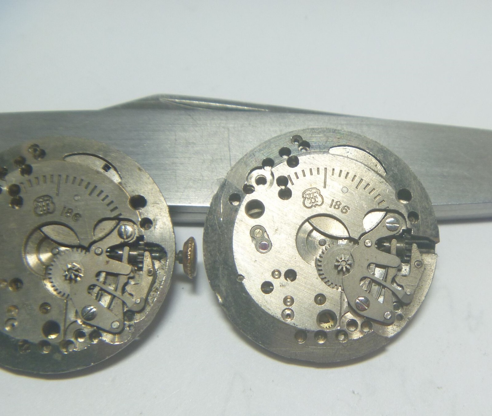 GROUP Lot- 2 1940s-60s Helbros 84 7J Gents Fontainemelon Caliber FHF 186 7 Jewel